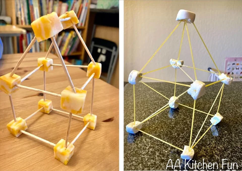 用棉花糖跟起司玩建構!跟著AA一起蓋房子,邊玩邊認識平面、立體圖形