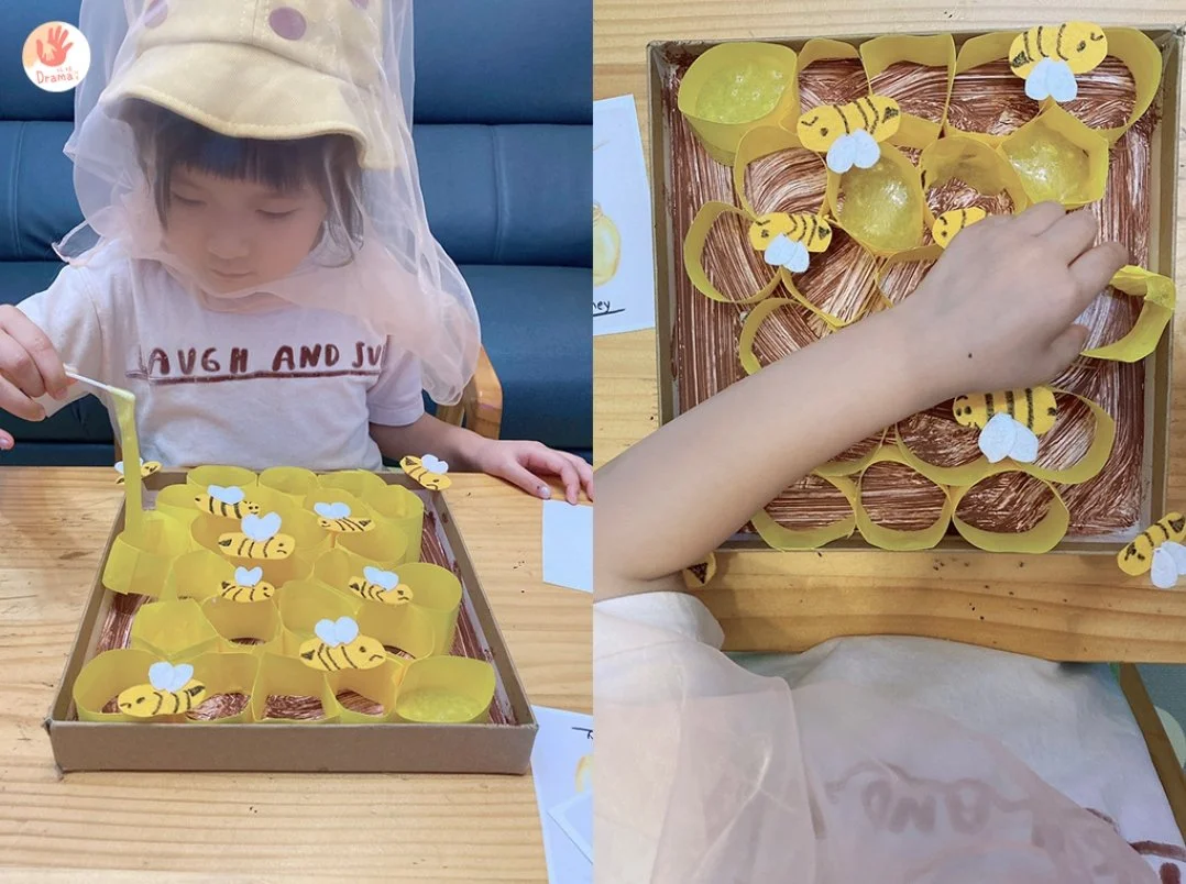 蜜蜂主題感官遊戲！跟著抓媽一起手作蜂窩、採蜂蜜、當養蜂人