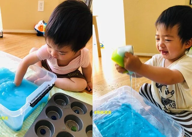 幼兒可以玩的水遊戲有哪些？E哥和滴滴帶你玩尋寶、擠水遊戲和撈魚圈圈