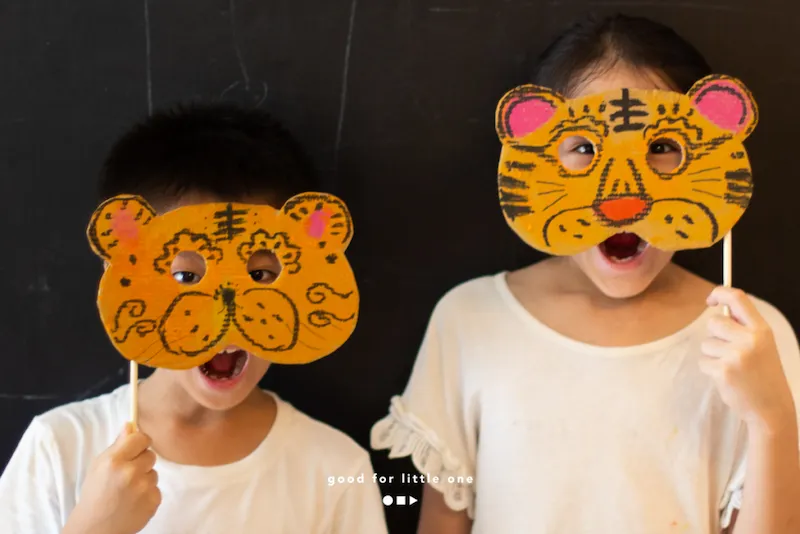 端午節可以做什麼勞作？跟著Kids+Icon一起用歷史素材做虎來罩面具