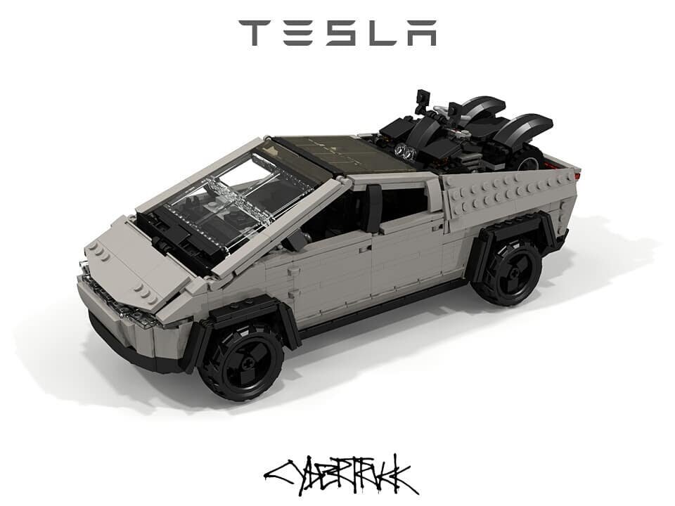 【樂高 MOC】 買不起 TESLA  Cybertruck? 自己用樂高作一台吧!