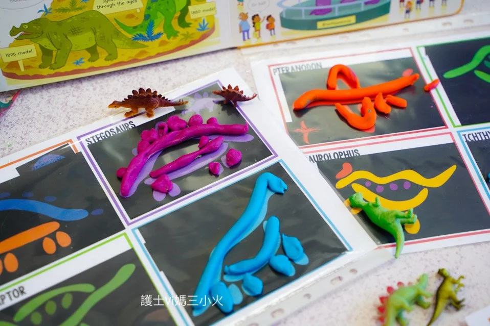 帶幼兒園的小朋友用黏土搓線條、玩恐龍遊戲！Vi媽黏土教案大公開（免費下載）