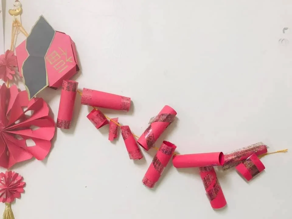 帶著小朋友DIY佈置新年吧！跟著Nyle一起做「福」到鞭炮！