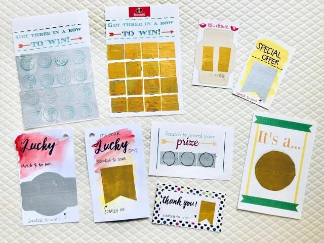 【DIY】 原來刮刮卡是這樣做的 ! 奧斯卡媽媽自製刮刮樂作法大公開 !