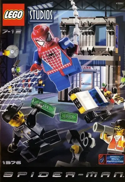 2002，樂高正式取得索尼《蜘蛛人》玩具版權，不過是放在 Studio 系列下