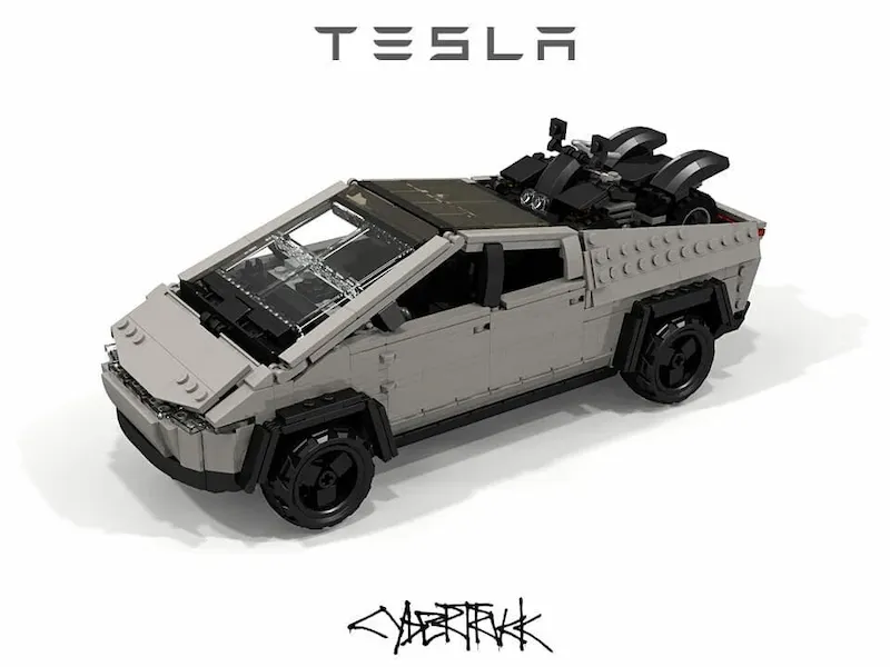 【樂高 MOC】 買不起 TESLA  Cybertruck? 自己用樂高作一台吧!