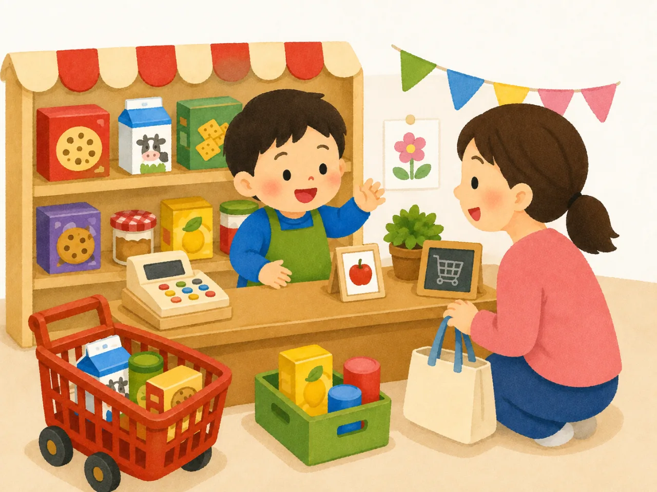 娃娃家開店了
