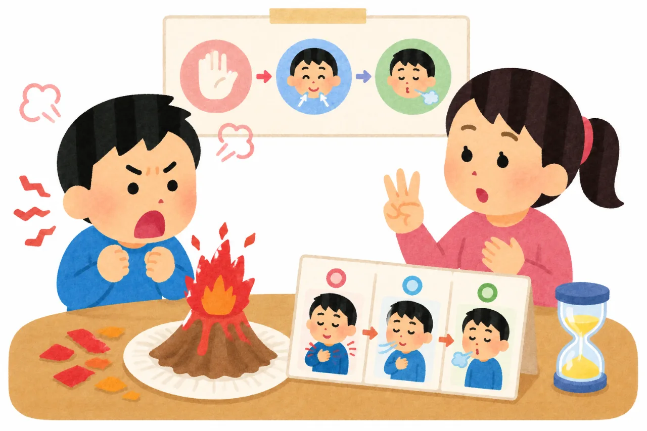 生氣火山冷靜法