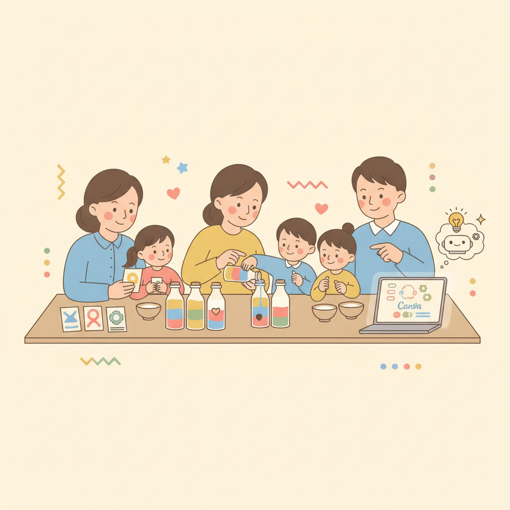 親師座談會：彩鹽祝福瓶的溫暖親子連結